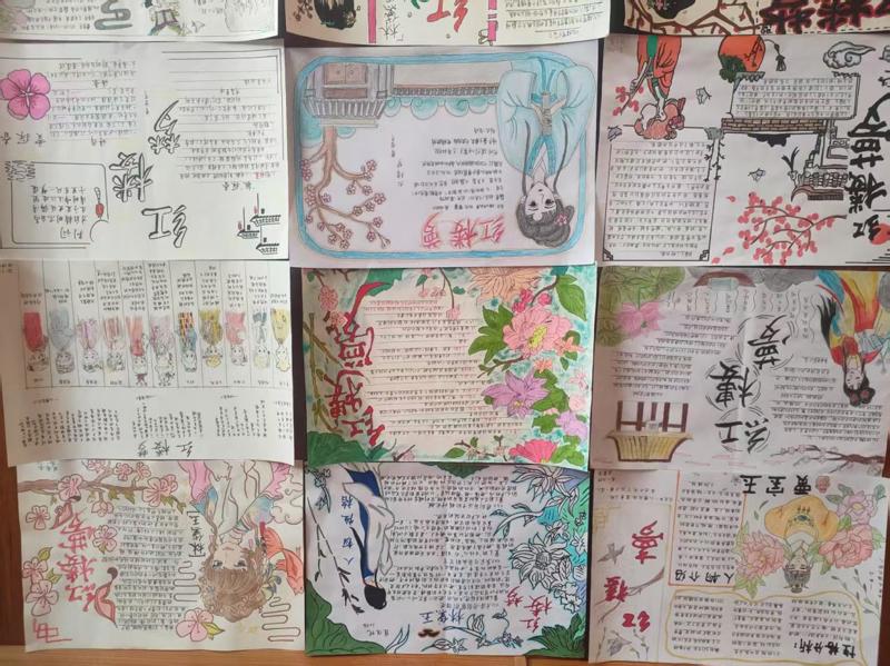 《品红楼百态 绘书香青春》高一年级部语文组举办《红楼梦》人物手抄报创作大赛